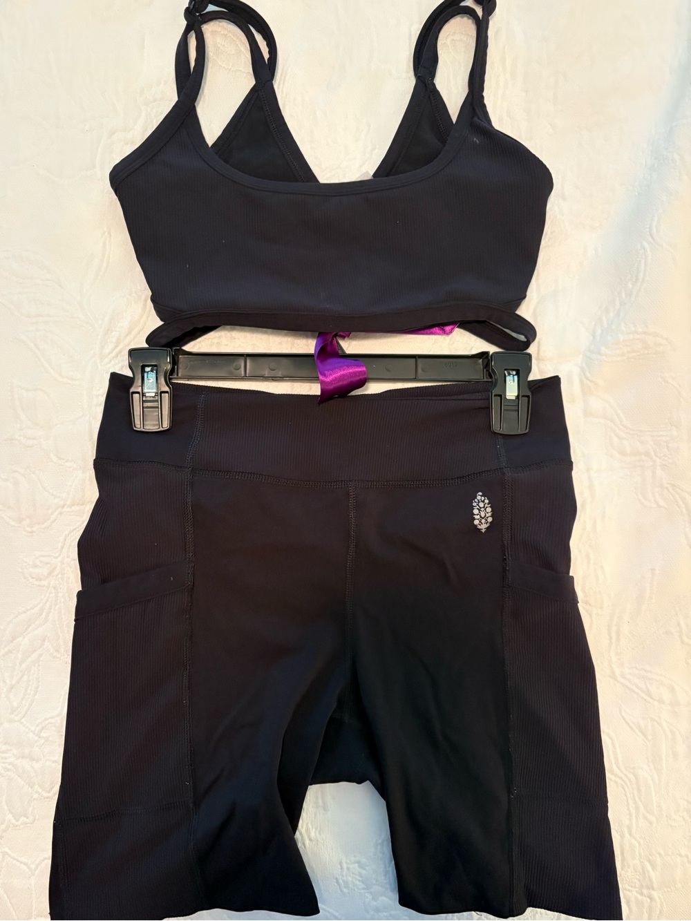 Free People Movement Instant Replay Women's Biker Shorts and Bra
